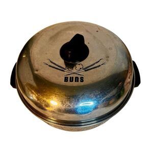 Vintage West Bend Aluminum Serving Oven/Bun Warmer, 3 Piece, USA Made